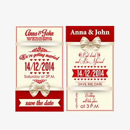 红色喜庆婚庆邀请函