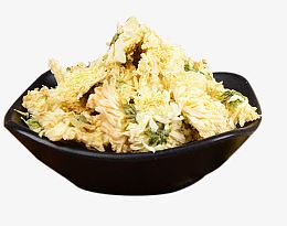 黑色碗里的贡菊