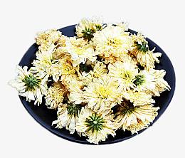 黑色盘里的菊花