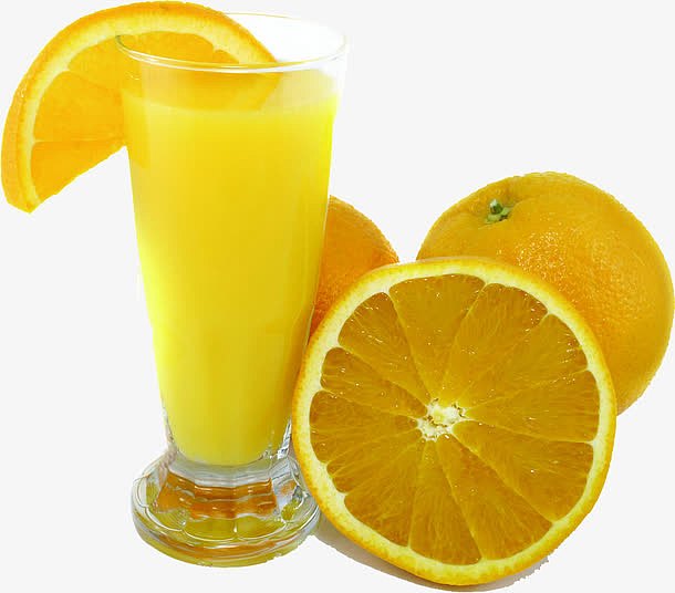 夏日橙子效果清凉水果