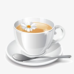 矢量图菊花茶