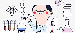 卡通科研矢量