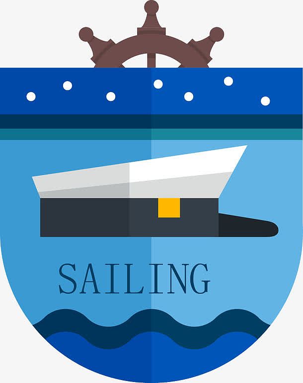 矢量航海徽章