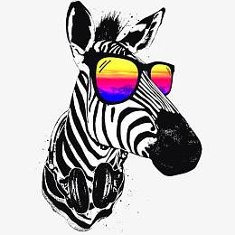 创意斑马头像