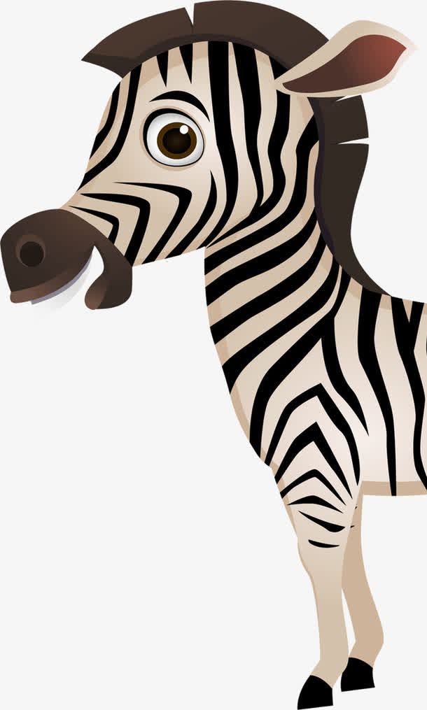 卡通条纹斑马