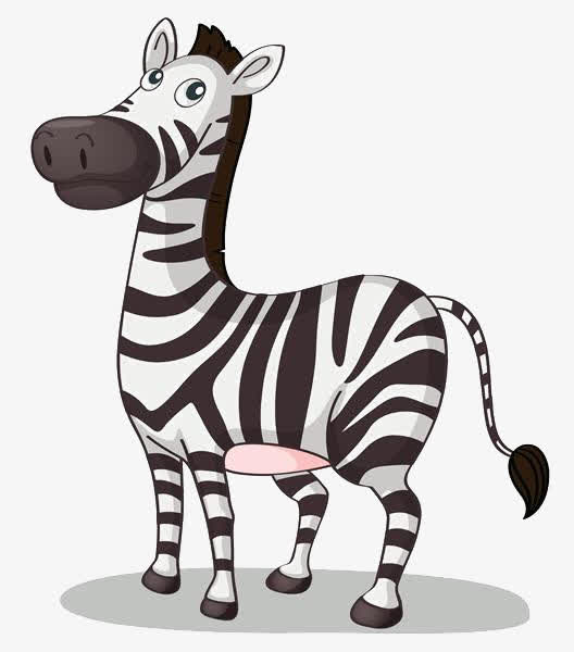 卡通斑马素材