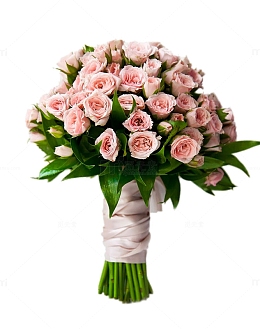 一束粉色玫瑰花