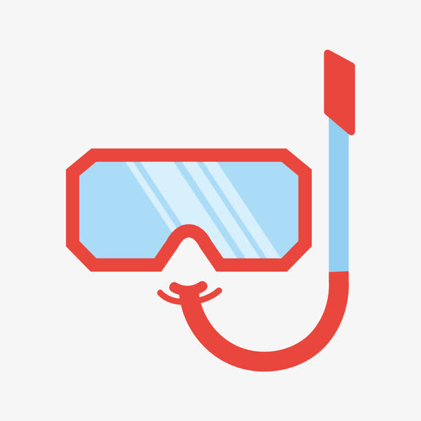 卡通潜水装备潜水镜