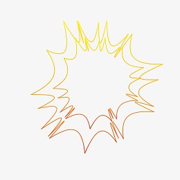 黄红色渐变爆炸框