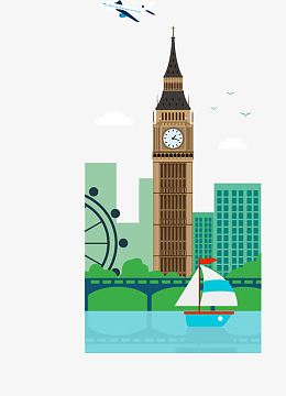 扁平化环球旅行素材