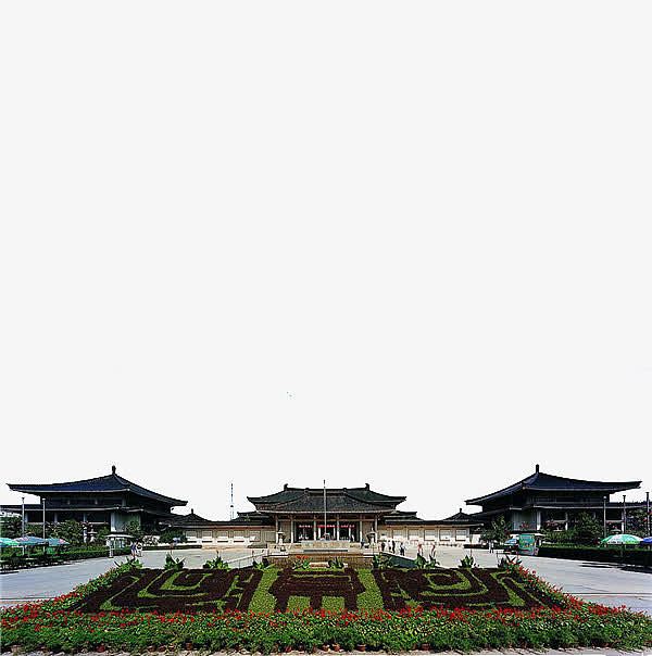 陕西建筑拍摄图插图元素