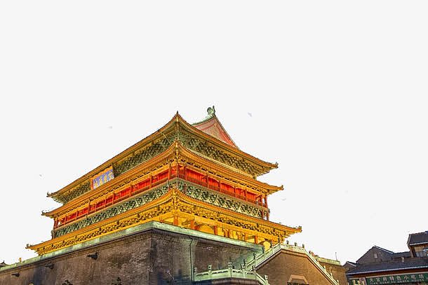 陕西建筑拍摄图插图元素