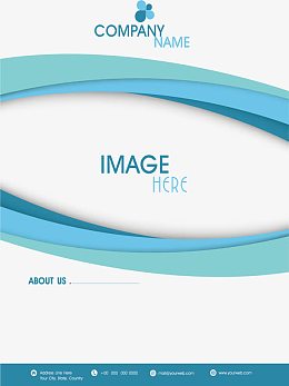 绿色抽象边框公司策划书