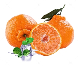 小冰块和耙耙柑图片素材