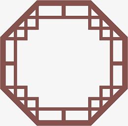角花底纹花型对称平面图形