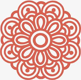 角花底纹花型对称平面图形
