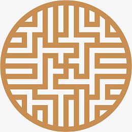 角花底纹花型对称平面图形