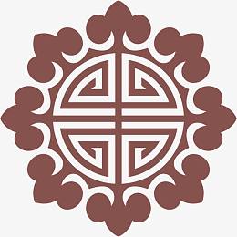 角花底纹花型对称平面图形