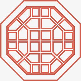 角花底纹花型对称平面图形