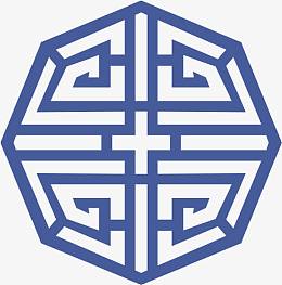 角花底纹花型对称平面图形