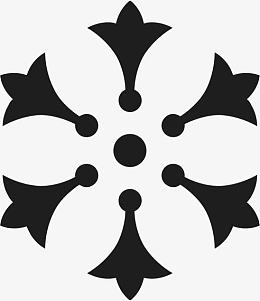 角花底纹花型对称平面图形