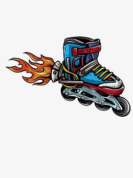 手绘轮滑鞋