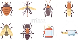 夏天驱虫剂杀虫剂图标