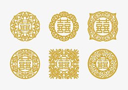 中国婚礼囍字设计