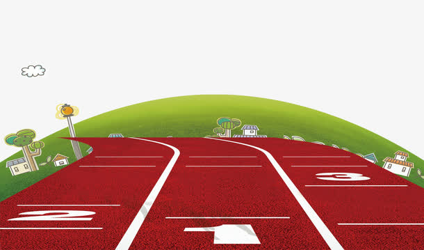卡通跑道