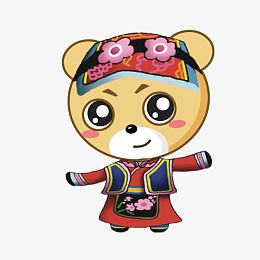 卡通苗族服装