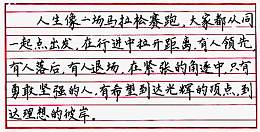 行楷钢笔字