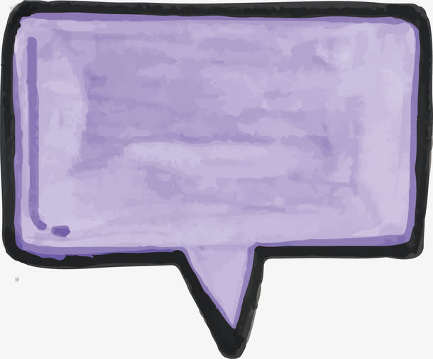 水彩聊天框免抠素材免费下载_觅元素51yuansu.com