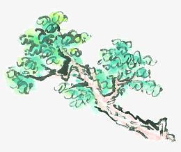手绘枯枝繁叶