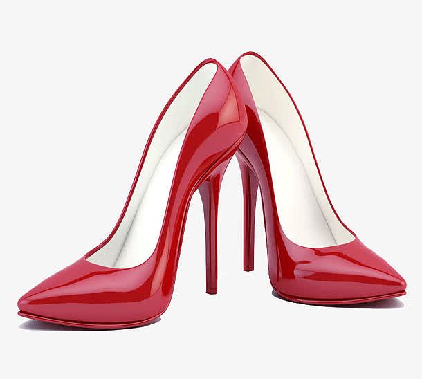 红色女鞋