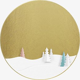 白色的雪地