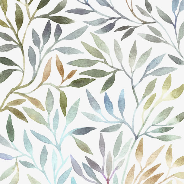 矢量花纹,矢量卡通花纹,简单花纹,矢量手绘花纹,水彩花纹,树叶纹理