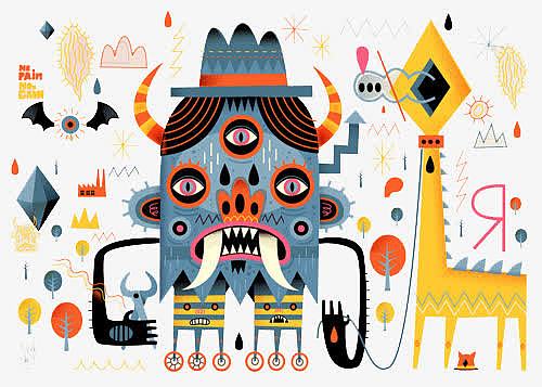 外星人怪物卡通素材-外星人怪物卡通图片元素-觅元素