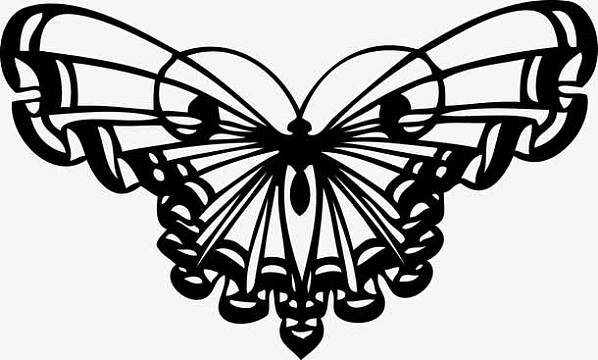 蝴蝶抽象矢量素材(1337x783)png平面设计工具(2391x1783)png炫酷cs