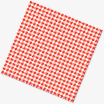 红色格子餐布装饰图案