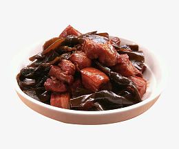 红烧肉海带结图片素材
