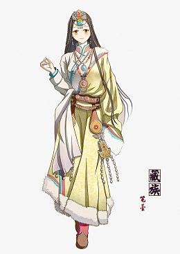 藏族姑娘