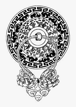 藏族吉祥花纹矢量