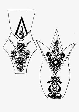 藏族服饰花纹矢量
