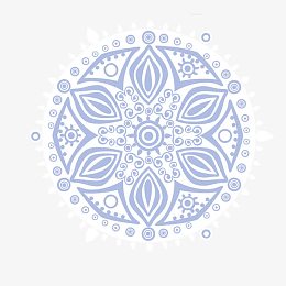 藏族浅蓝色民族风纹样