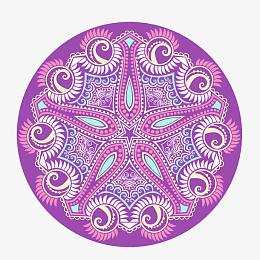 png藏族紫色醒目民族风纹样pngpng藏族彩色民族风纹身纹样pngpng服装