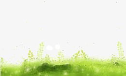 绿色清新草地边框纹理