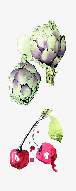 手绘花苞