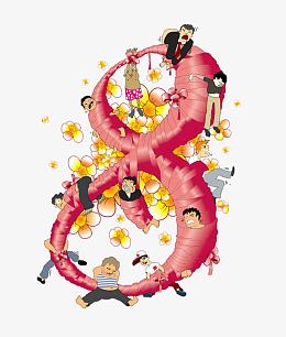 被绳子捆绑住的人