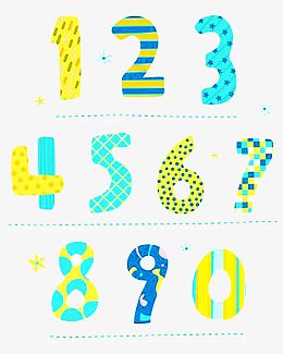 从一到十艺术字