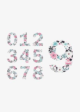 鲜花艺术字
